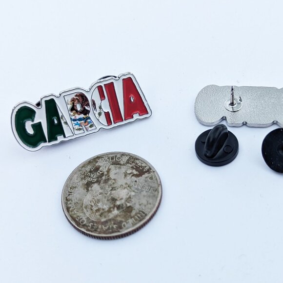 Pin Garcia Pin for Caps Clothing Enamel Badge MTZ Mexican Flag Pin Garcia Flag - Picture 2 of 5